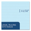 Enviroshades Legal Notepads, 50 Blue 8.5 x 11.75 Sheets, 36 Notepads/Carton