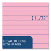 Enviroshades Legal Notepads, Wide/Legal Rule, (50) Pink 8.5 x 11 Sheets, 36/Carton