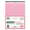 Enviroshades Legal Notepads, Wide/Legal Rule, (50) Pink 8.5 x 11 Sheets, 36/Carton