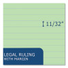Enviroshades Legal Notepads, Wide/Legal Rule, (50) Green 8.5 x 11 Sheets, 72/Carton