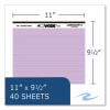 Wide Landscape Format Writing Pad, Medium/College Rule, (40) Assorted Color 11 x 8.5 Sheets, 12/Carton