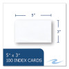 White Index Cards, 3 x 5, 100 Cards, 36/Carton