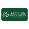 Environotes Recycled Index Cards, Narrow Rule, 3 x 5 White, 100 Cards, 36/Carton