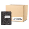 Hardcover Marble Composition Book, Quadrille Rule (5 Sq/In), Black Marble Cover, (80) 9.75 x 7.5 Sheets, 48/Carton