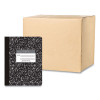 Hardcover Marble Composition Book, Medium/College Rule, Black Marble Cover, (100) 9.75 x 7.5 Sheets, 24/Carton