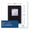 Lab And Science Black Notebook, Quadrille Rule (5 Sq/In), Black Cover, (60) 11 x 8.5 Sheets, 24/Carton