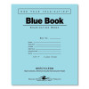 Recycled Exam Book, Wide/Legal Rule, Blue Cover, (8) 8.5 x 7 Sheets, 600/Carton