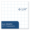 Lab And Science Two-Part Carbonless Notepad, Quad Rule (4 Sq/In), Gray Cover, (50) 8.5 x 11 White/Blue Sets, 24/Carton