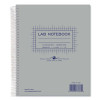 Lab And Science Two-Part Carbonless Notebook, Quadrille Rule (4 Sq/In), Gray Cover, (50) 11 x 9 Sheets, 12/Carton