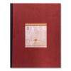 Lab And Science Numbered Notebook, Quadrille Rule (4 Sq/In), Red Cover, (76) 11.75 x 9.25 Sheets, 24/Carton