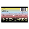 Colored Index Cards, 3 x 5, Assorted Colors, 100/Pack, 36 Packs/Carton