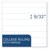 Loose Leaf Paper, 8.5 x 11, 3-Hole Punched, College Rule, White, 150 Sheets/Pack, 24 Packs/Carton