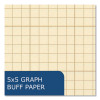 Engineer Pad, Quadrille Rule (5 Sq/In), (100) Buff 8.5 x 11 Sheets, 24/Carton