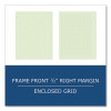 Engineer Pad, Data Format (0.5" Margin) And Quadrille Rule (5 Sq/In, 1 Sq/In), (200) Light Green 8.5 x 11 Sheets, 12/Carton