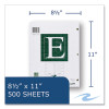 Engineer Filler Paper, 3-Hole, Frame Format/Quad Rule (5 Sq/In, 1 Sq/In) 500 Sheets/Pack, 5/Carton