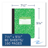 Grade School Ruled Composition Book, Grade 1 Manuscript Format, Green Marble Cover, (80) 9.75 x 7.5 Sheets, 48/Carton