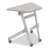 Learn Nesting Trapezoid Desk, 32.83" x 22.25" To 29.5", Gray