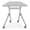 Learn Nesting Trapezoid Desk, 32.83" x 22.25" To 29.5", Gray