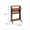 Muv Standing Desk, 29.5" x 22" x 45", Cherry