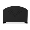 Steel Vertical-Rack Desktop Sorter, Six Sections, Letter Size Files, 12.25" x 11.25" x 8", Black