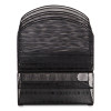 Onyx Mesh Desk Organizer With Three Horizontal And Upright Sections, Letter Size Files, 19.62 x 11.32 x 8.5, Black
