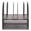 Onyx Mesh Desk Organizer, Two Horizontal And Six Upright Sections, Letter Size Files, 13.25 x 11.32 x 13.32, Black