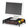Powered Onyx Monitor Stand, 18.25" x 11.75" x 4.5", Black