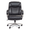 Lineage Big And Tall Mid Back Task Chair 28" Back, Supports Up To 400 Lb, 21.5" - 25.25" Seat Height, Black Seat, Chrome Base