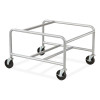 Sled Base Stack Chair Cart, Metal, 500 Lb Capacity, 23.5" x 27.5" x 17", Silver