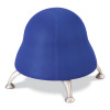 Runtz Ball Chair, Backless, Supports Up To 250 Lb, Blue Fabric Seat, Silver Base