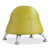 Runtz Ball Chair, Backless, Supports Up To 250 Lb, Green Vinyl Seat, Silver Base