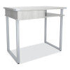 Mirella Soho Desk With Drawer, 36.25" x 22.25" x 30", Gray