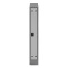 Single Sloped Metal Locker Hood Addition, 12w x 18d x 6h, Gray