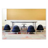 Diesel Low Base Stool, Backless, Supports Up To 250 Lb, 16" To 22" Seat Height, Black Seat, Pewter Base