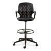 Shell Extended-Height Chair, Supports Up To 275 Lb, 22" To 32" Seat Height, Black Seat, Black Back, Black Base
