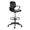 Shell Extended-Height Chair, Supports Up To 275 Lb, 22" To 32" Seat Height, Black Seat, Black Back, Black Base
