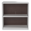 Valuemate Economy Bookcase, Two-Shelf, 31.75w x 13.5d x 28h, Gray