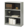 Valuemate Economy Bookcase, Three-Shelf, 31.75w x 13.5d x 41h, Gray