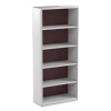 Valuemate Economy Bookcase, Five-Shelf, 31.75w x 13.5d x 67h, Gray