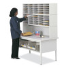 E-Z Sort Additional Mail Trays, 5 Shelves, 11 x 12.5 x 0.5, Gray