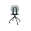 Commute Guest Chair, Supports Up To 275 Lbs, 19" Seat Height, Gray Seat, Gray Back, Black Base
