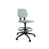 Commute Extended Height Task Chair, Supports Up To 275 Lb, 18.25" To 22.25" Seat Height, Gray/Black