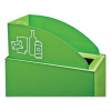 Mixx Recycling Center Lid, Topper Style, 9.87w x 19.87d x 0.62h, Green