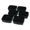 Large Caddy, 13 x 11 x 6.38, Black, 6/Pack
