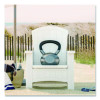 Adirondack Chair With Storage, Supports Up To 375 Lb, 14.5" Seat Height, 30" x 32.5" x 38.5", Ice Cube