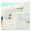 Adirondack Chair With Storage, Supports Up To 375 Lb, 14.5" Seat Height, 30" x 32.5" x 38.5", Ice Cube