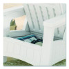 Adirondack Chair With Storage, Supports Up To 375 Lb, 14.5" Seat Height, 30" x 32.5" x 38.5", Ice Cube