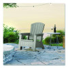 Adirondack Chair With Storage, Supports Up To 375 Lb, 14.5" Seat Height, 30" x 32.5" x 38.5", Dove Gray