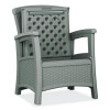 Elements Club Chair With Storage, Supports Up To 300 Lb, 17" Seat Height, 25.25" x 29.75" x 35.5", Dove Gray