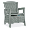 Elements Club Chair With Storage, Supports Up To 300 Lb, 17" Seat Height, 25.25" x 29.75" x 35.5", Dove Gray